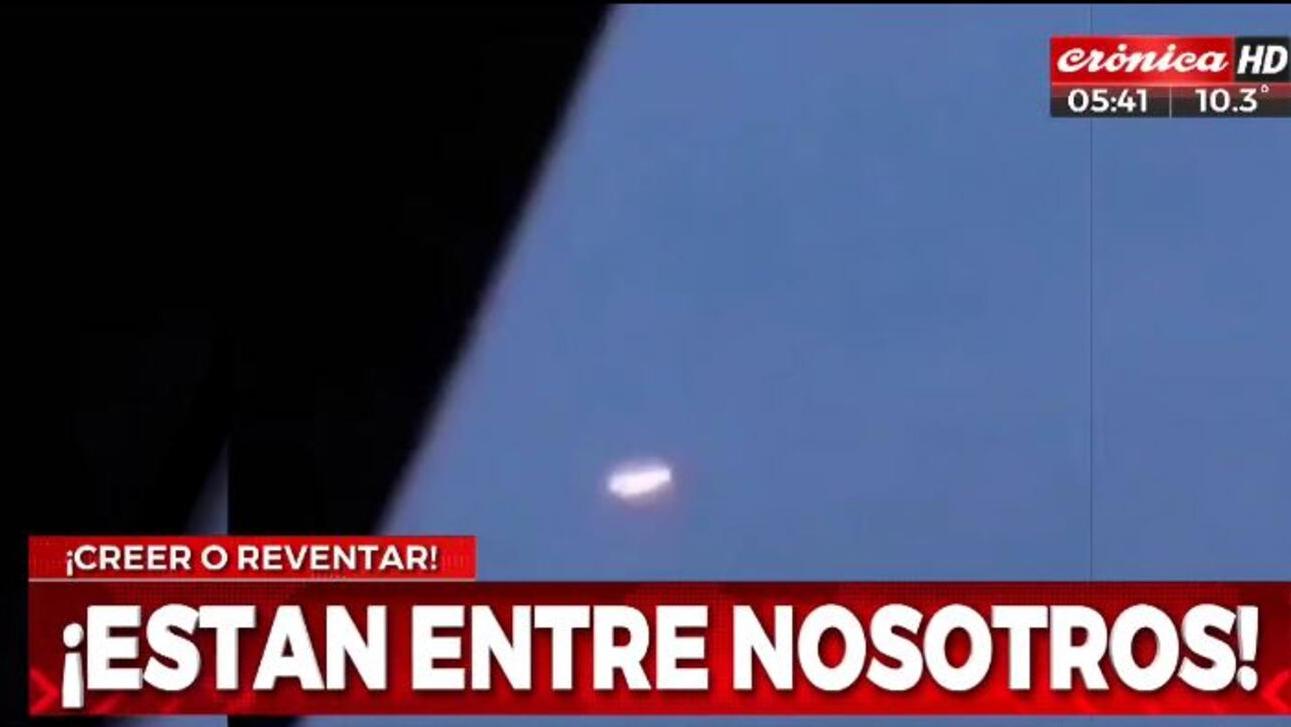 El Ovni discoidal fue visto en Nuevo México (Captura de TV).