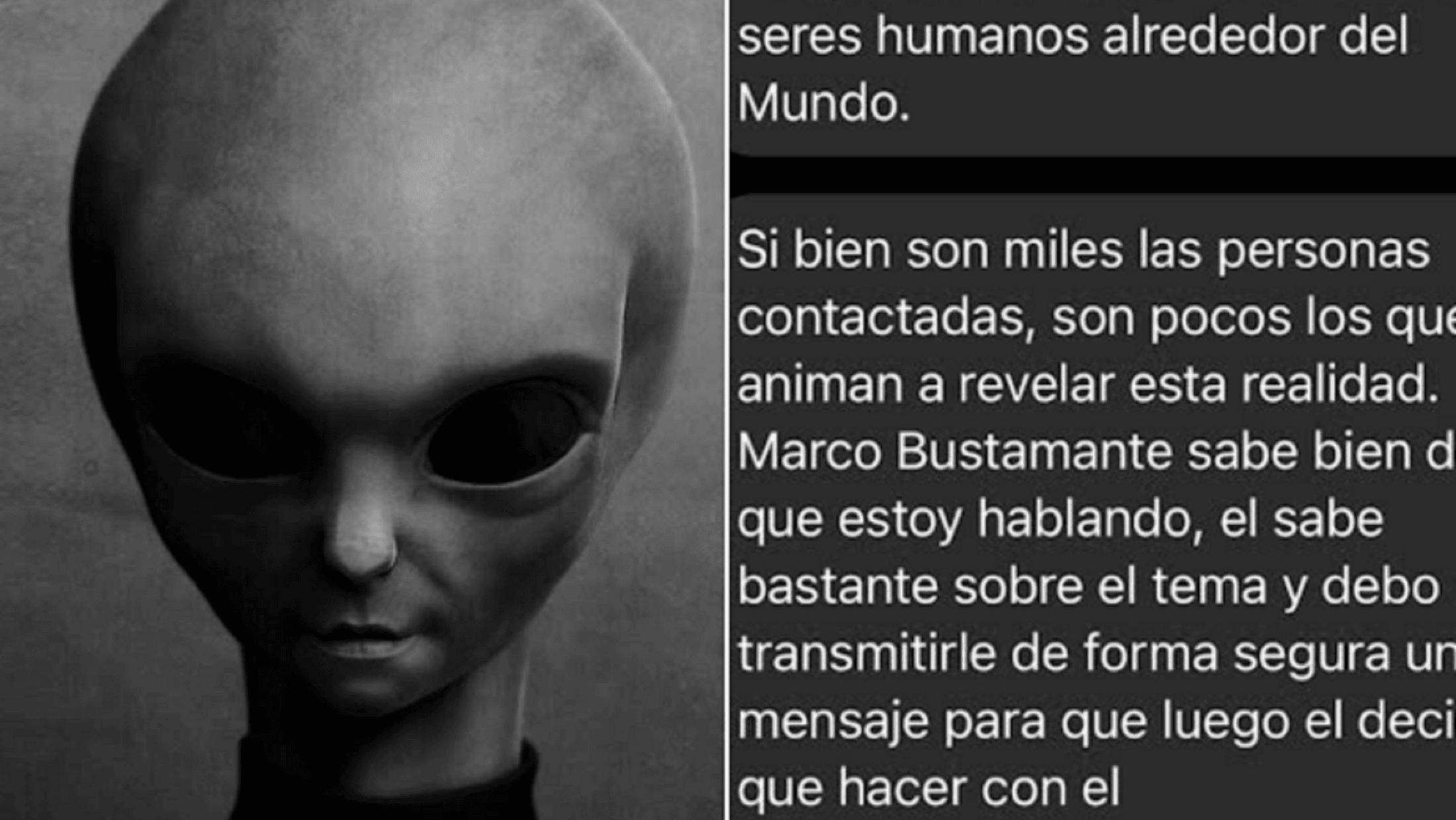 Un supuesto alienígena se contactó con Crónica.