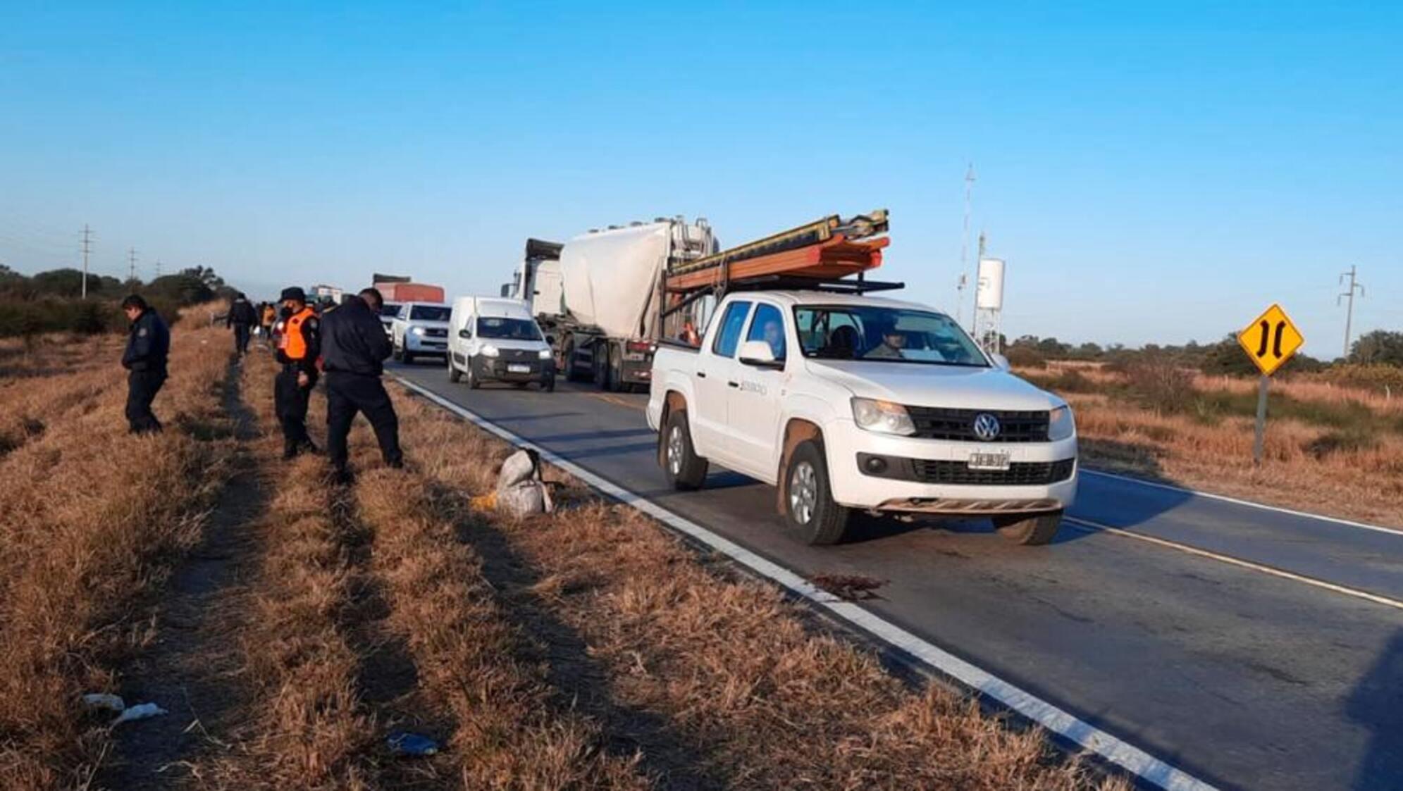 El accidente tuvo lugar sobre la Ruta 157 durante la mañana de este jueves (Gentileza Diario Panorama).      