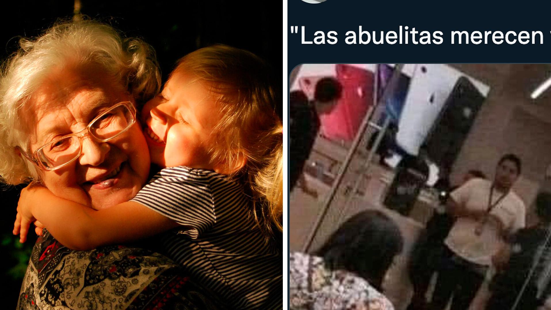 El dulce gesto de la abuela con su nieto movió los corazones de los internautas.