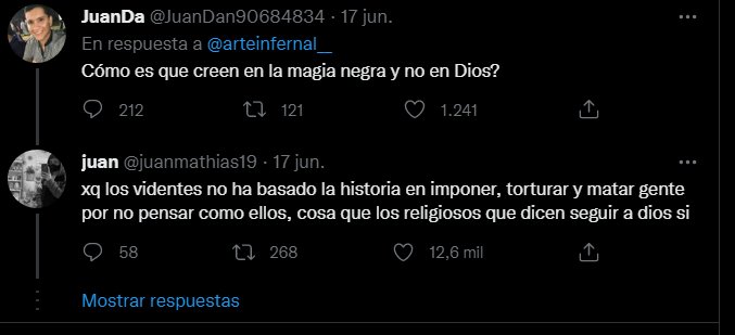 Respuestas a tweet viral.