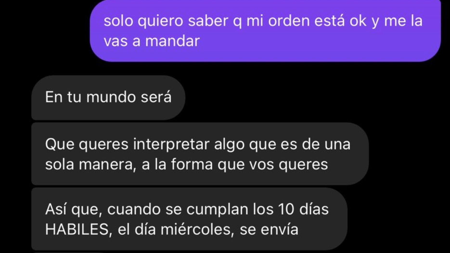 Los filosos comentarios del encargado de atención al cliente se volvieron virales en Twitter.