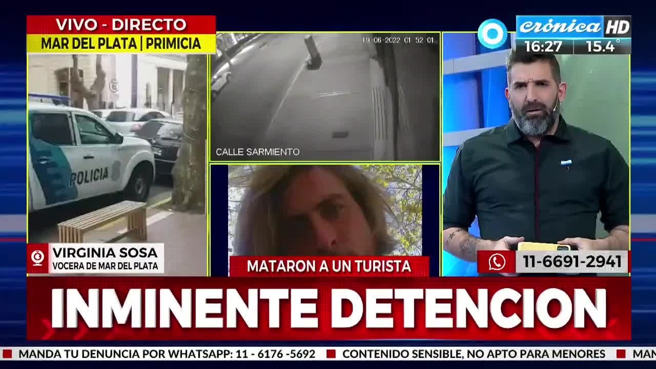 Luis Mora Negretti lapidario con los asesinos de su hijo (Crónica HD).