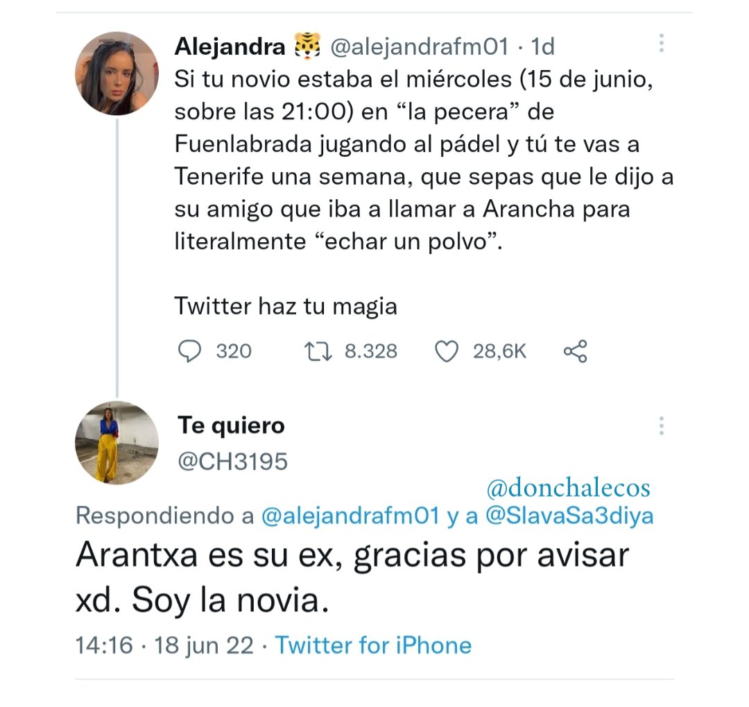 Tweet viral sobre engaño amoroso. 