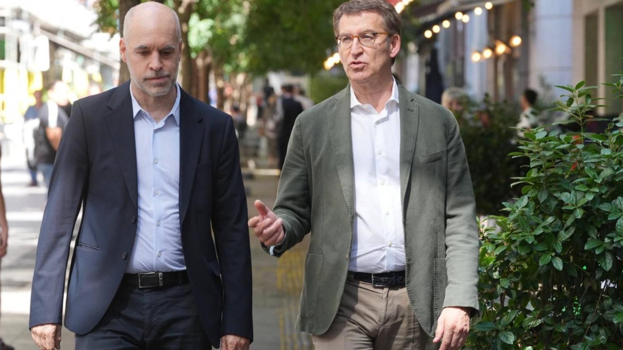 Rodríguez Larreta y Núñez Feijóo coincidieron en que la oposición tiene el desafío de ganarle al populismo y de proyectar cómo va a gobernar.