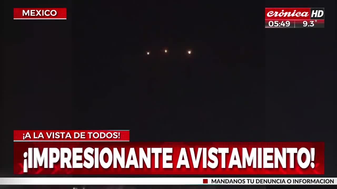 El avistaje tuvo lugar en México (Captura de TV).