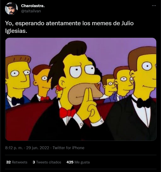 Los memes de Julio Iglesia son furor en las redes.