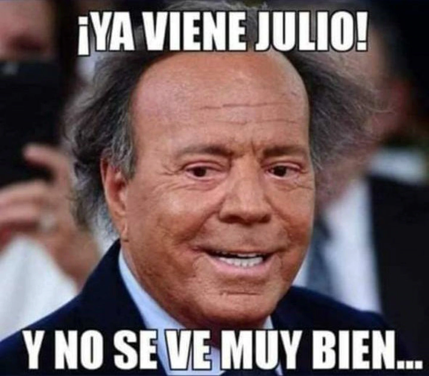 Meme de Julio Iglesias.