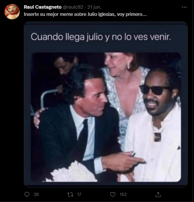 Hilo de memes de Julio Iglesias.