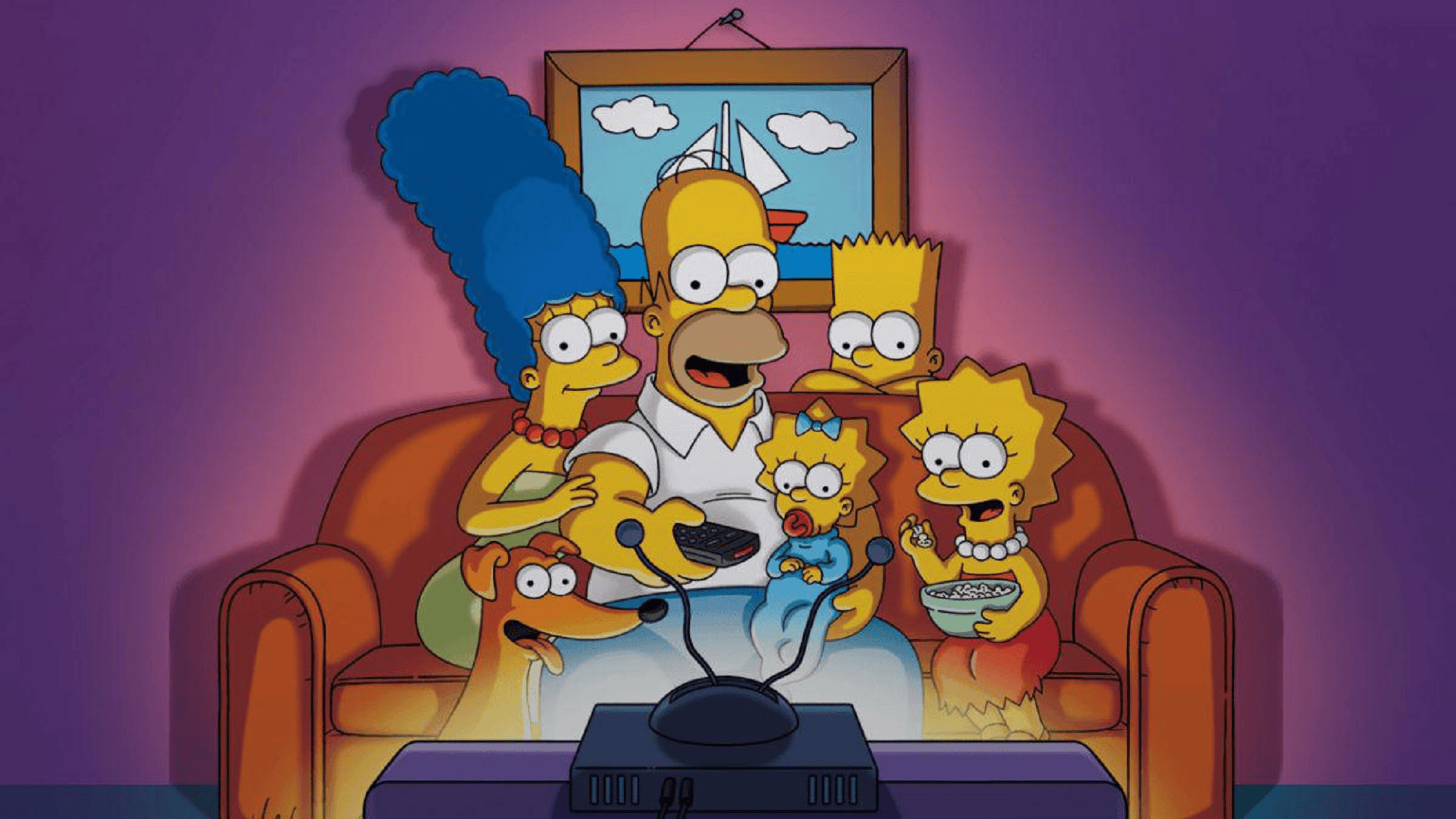 Furor por una pintura de Los Simpson. 