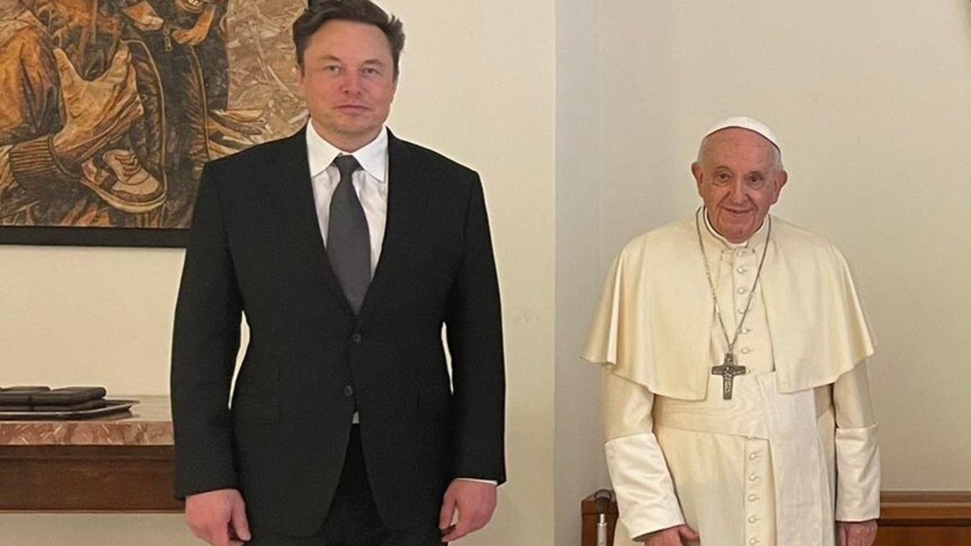 El Papa Francisco mantuvo una reunión con Elon Musk por 40 minutos (Twitter).