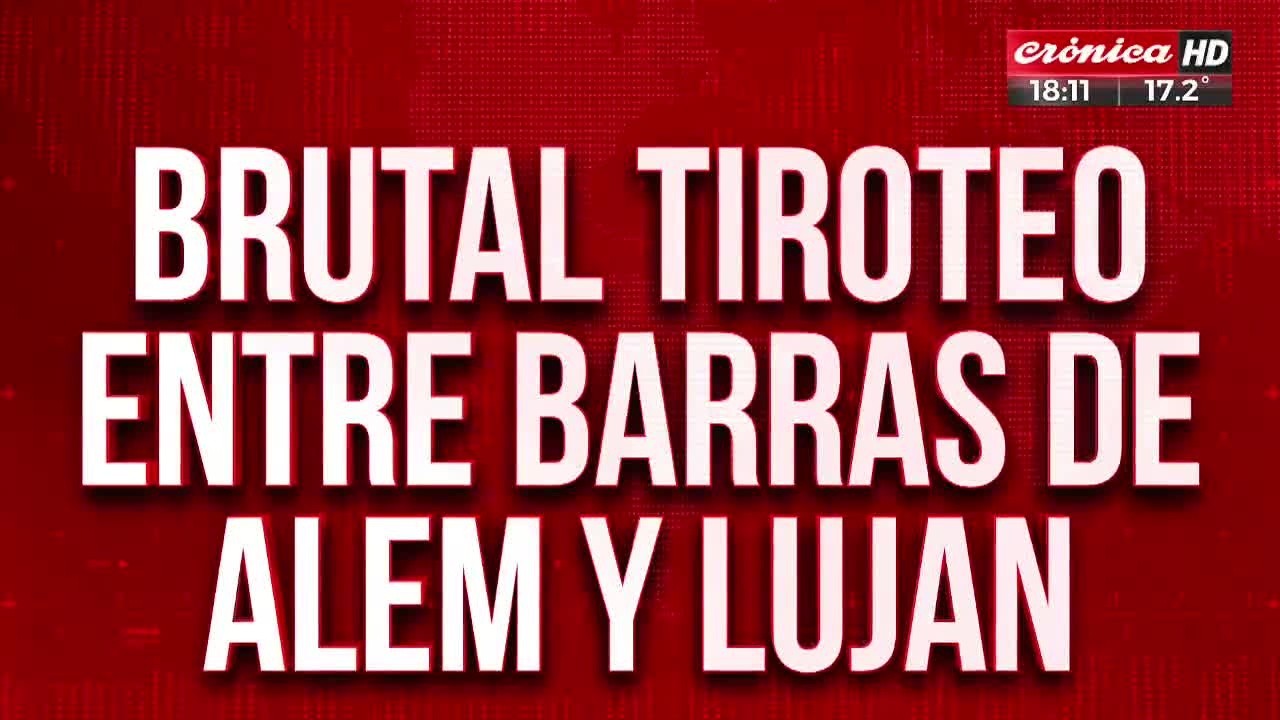 El encuentro terminó dirimido puertas afuera entre barras de Luján y Alem (Crónica HD).