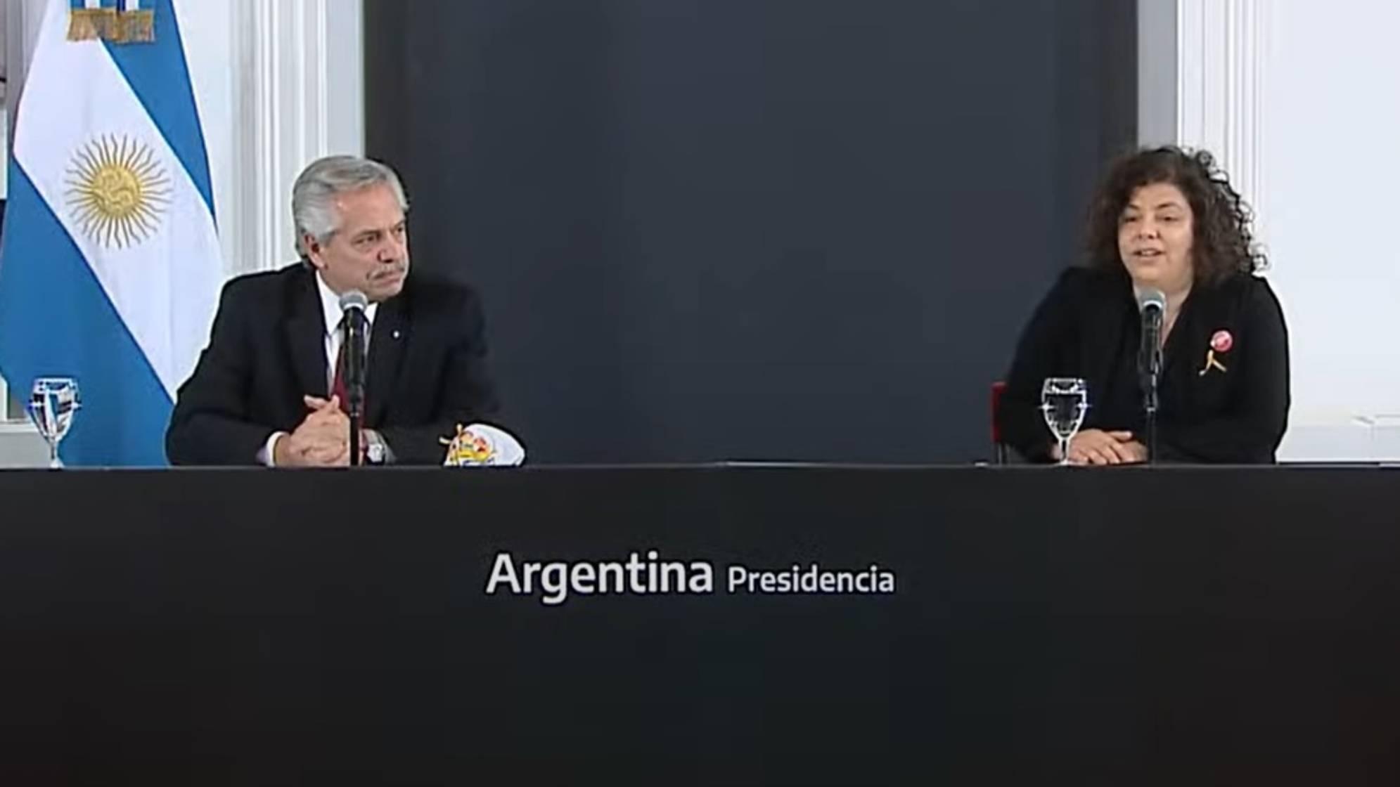 Alberto Fernández y Carla Vizzotti encabezan el acto de promulgación de Leyes de VIH y Oncopediatría.