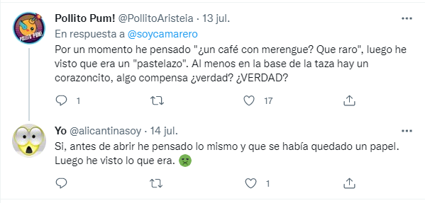 Respuestas a tweet viral.