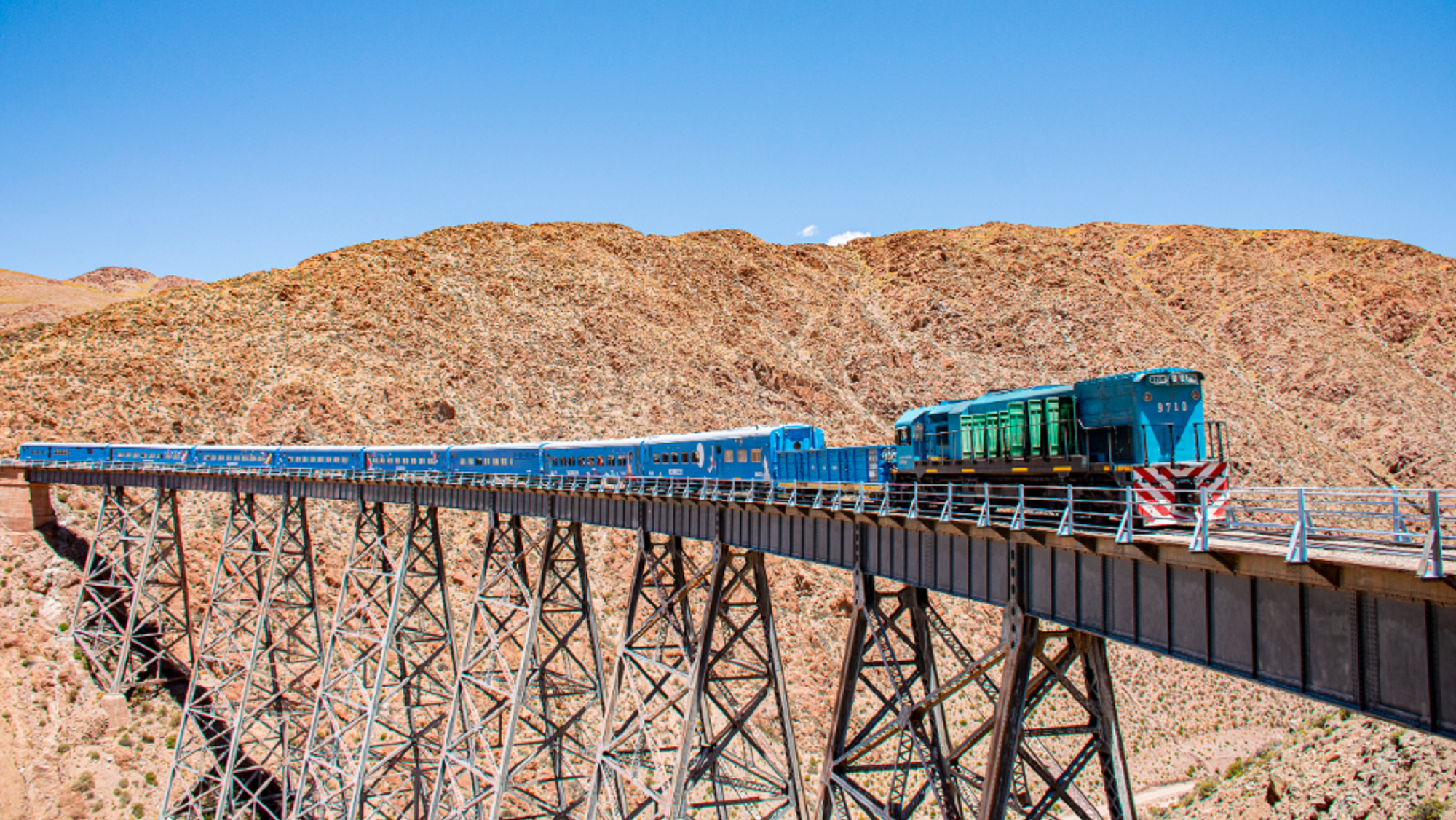 El Tren de las Nubes es la formación ferroviaria tercera en altura del mundo (Gentileza Salta.gob.ar).