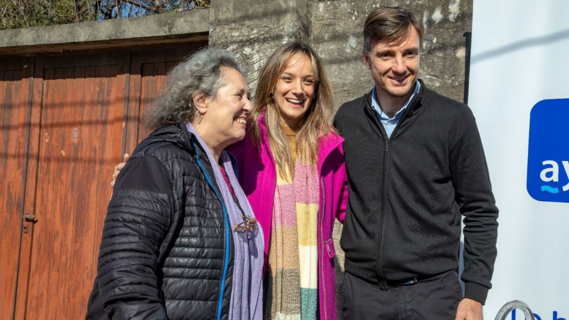 Malena Galmarini durante su recorrido por Morón.