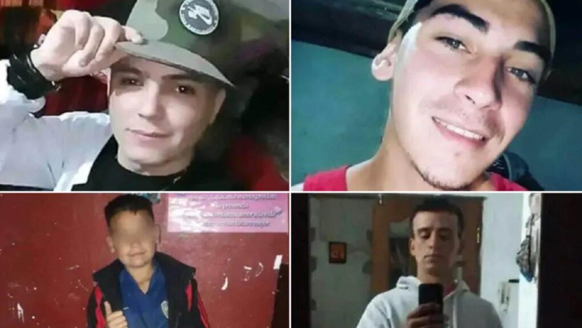 Las víctimas mayores de edad fueron identificadas como Edgar Damián Valdez, Rodrigo Alejandro Cardozo y Alexis Sánchez.