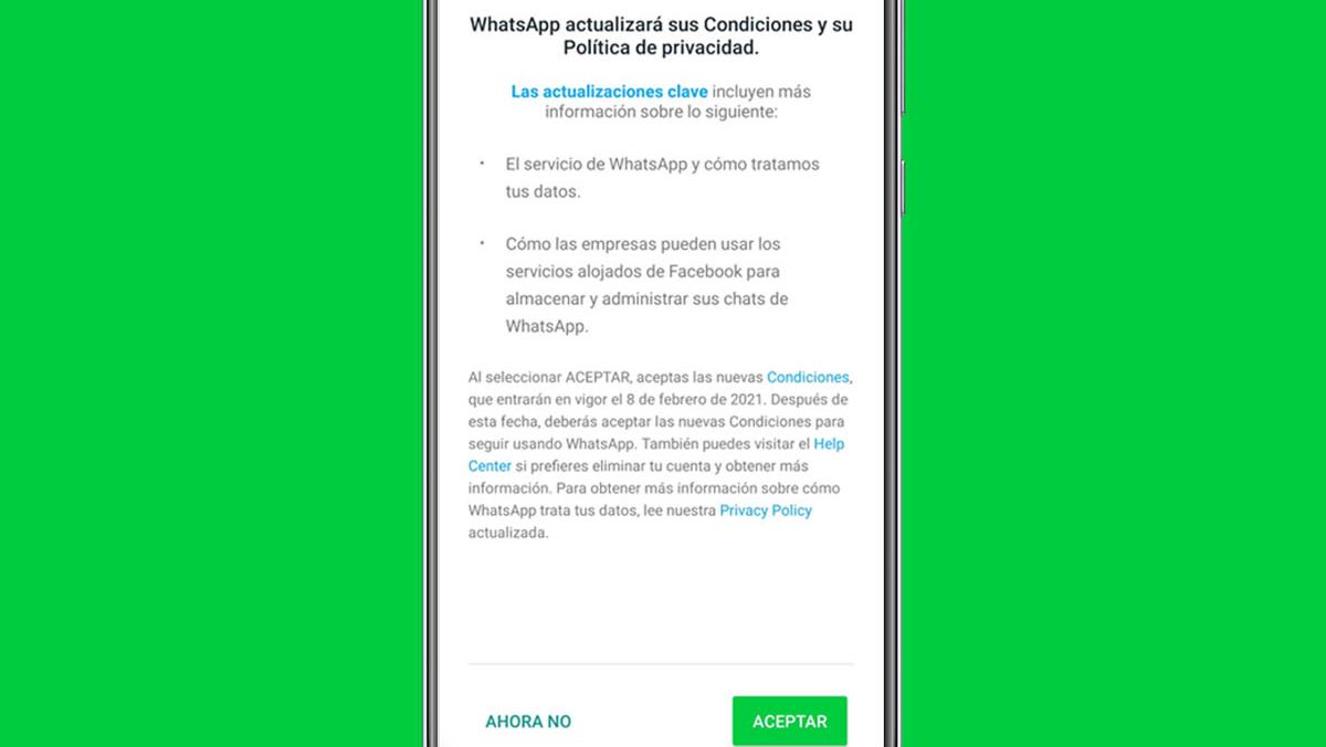 Los términos y condiciones que sumó   <a href='https://www.cronica.com.ar/tags/WhatsApp'>WhatsApp</a> para la seguridad de los usuarios.