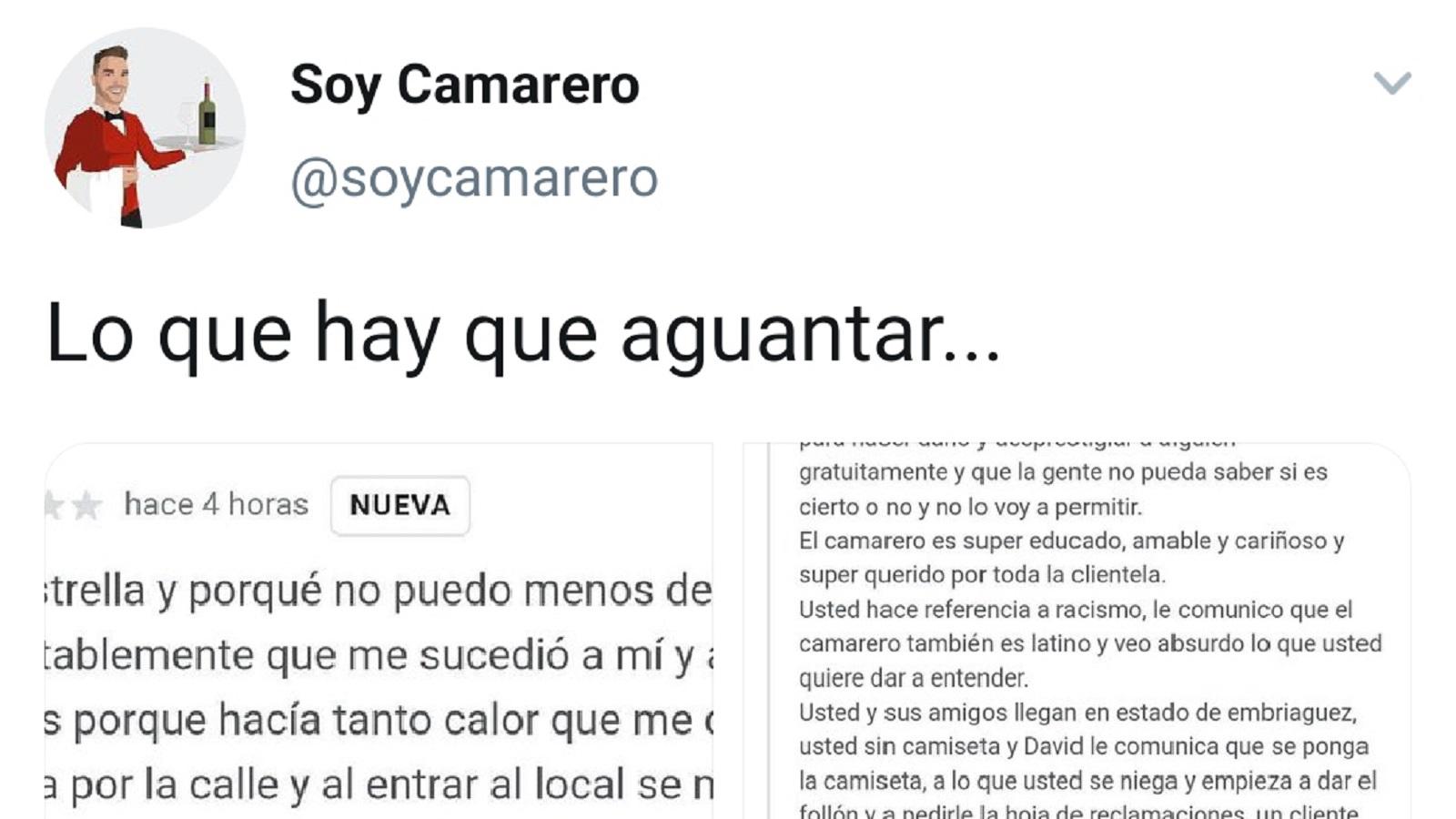 Los usuarios de Twitter repudiaron la actitud del cliente.