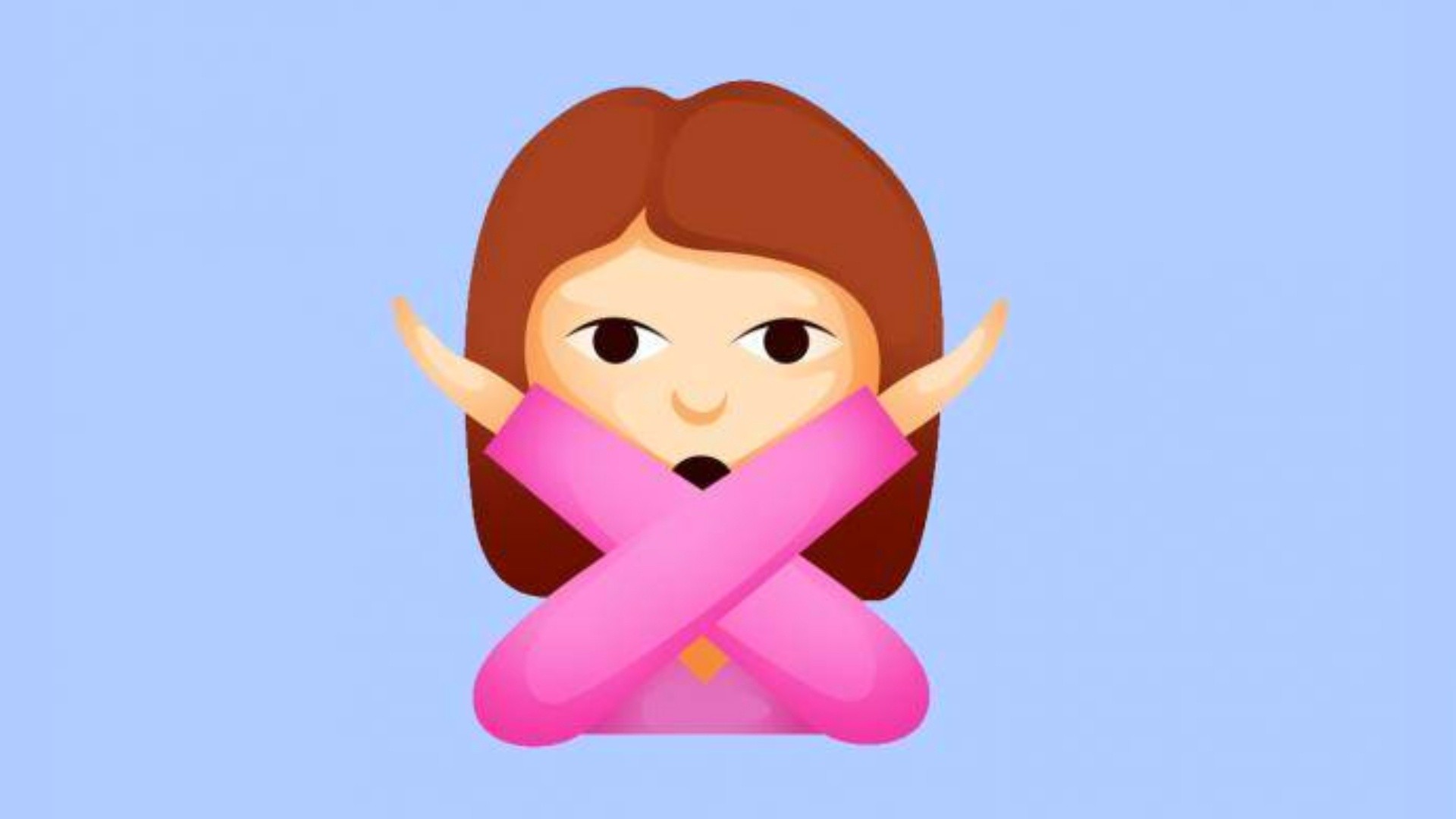 El emoji de la mujer con los brazos cruzados.