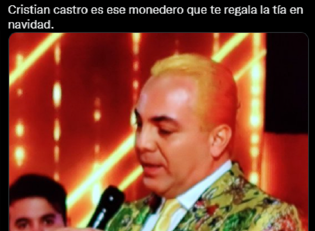 Cristian Castro fue meme cuando uso su traje de Dolce & Gabbana.