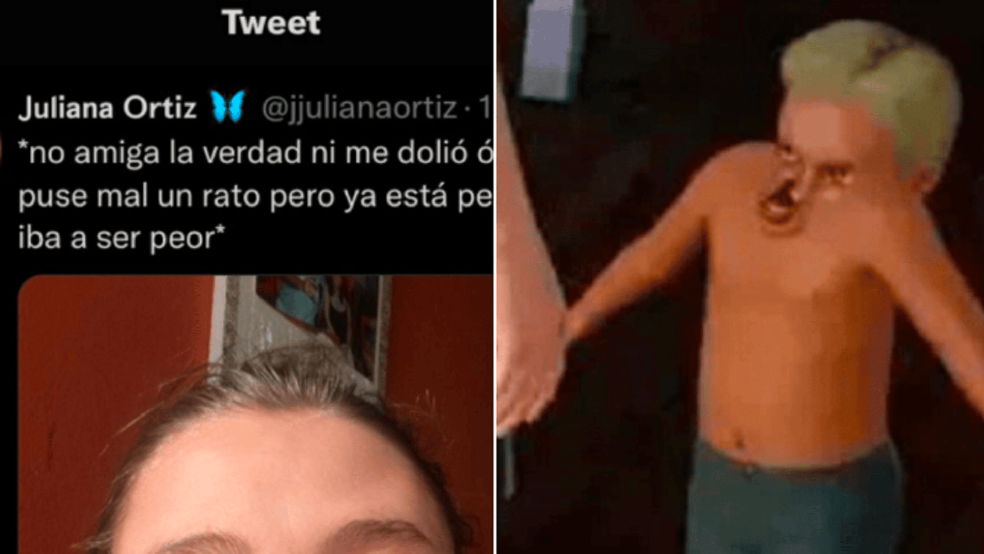 La usuaria de Twitter se volvió viral por su brote de alergia.