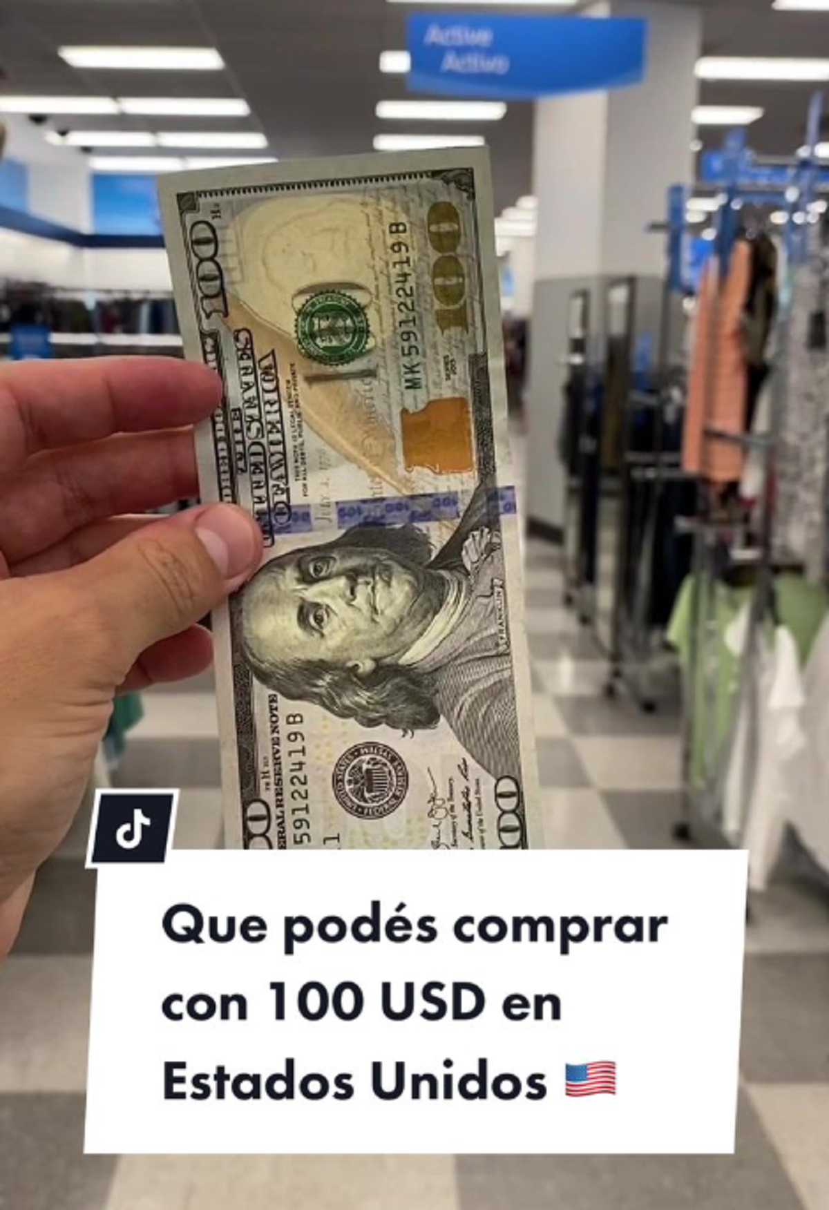 Pibe mostró lo que se puede comprar con 100 dólares en una tienda de   <a href='https://www.cronica.com.ar/tags/Estados Unidos'>Estados Unidos</a> (  <a href='https://www.cronica.com.ar/tags/TikTok'>TikTok</a>/@travel_luke).