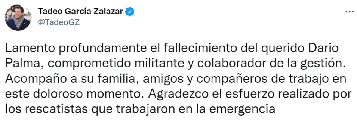 Mensaje del intendente de   <a href='https://www.cronica.com.ar/tags/Godoy Cruz'>Godoy Cruz</a>, Tadeo García Salazar.