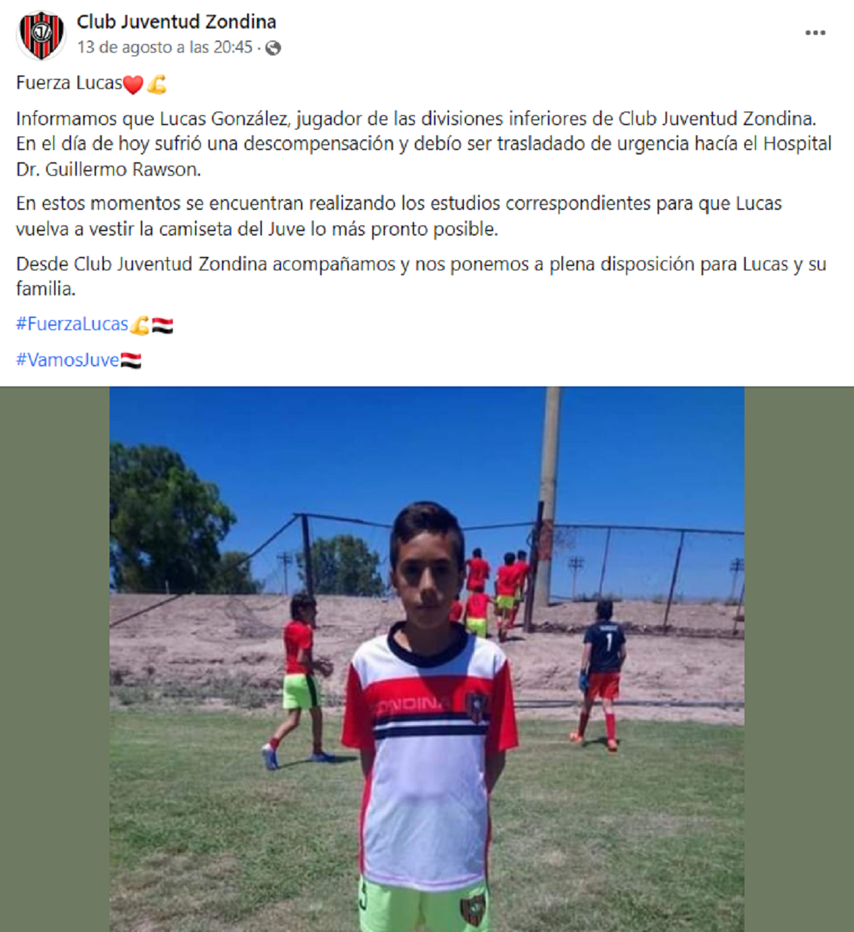 Comunicado del club de   <a href='https://www.cronica.com.ar/tags/San Juan'>San Juan</a> por Lucas Gabriel González Monla.