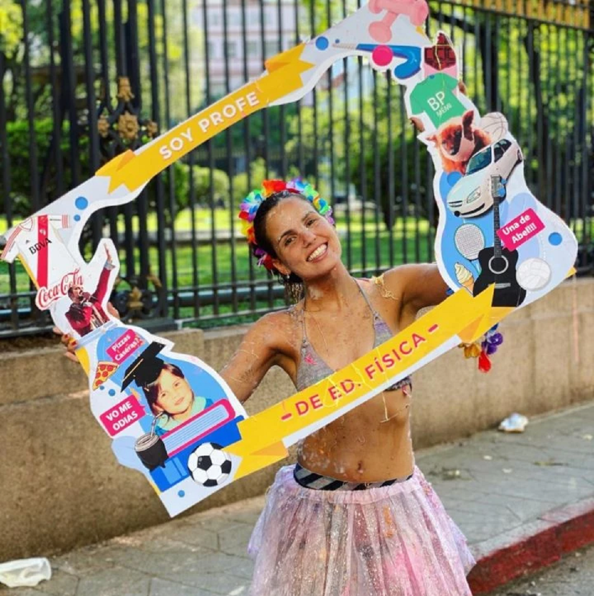 María Emilia Ferrero cuando se recibió de profesora de educación física.