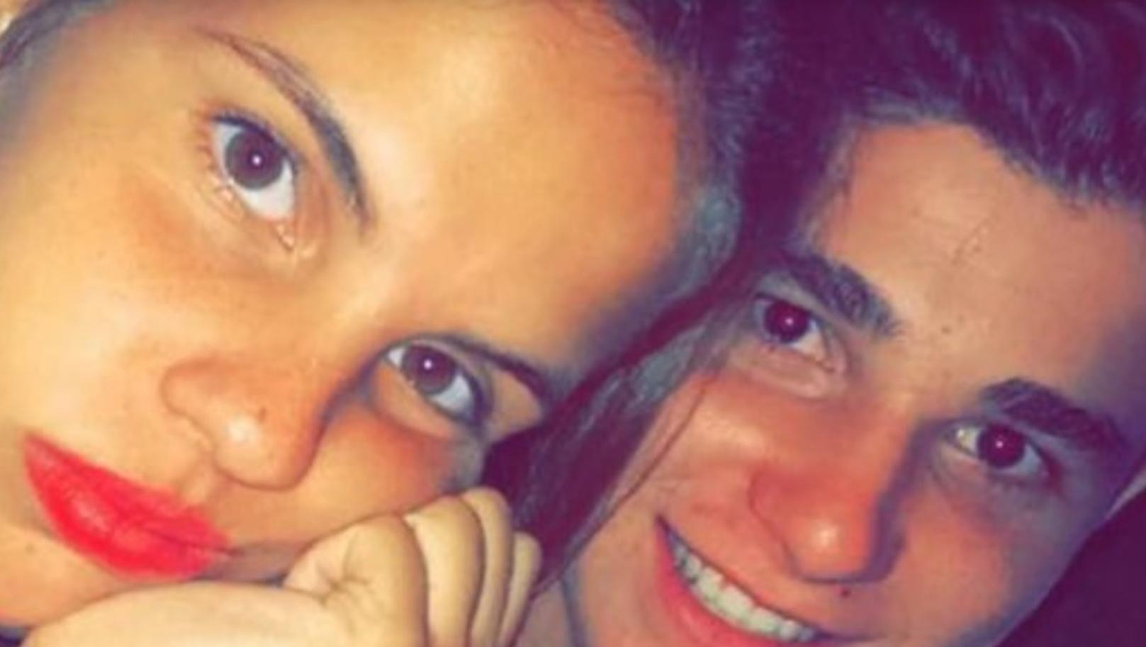 Julián Álvarez y su novia, Emilia Ferrero, en 2017 (Foto Instagram).