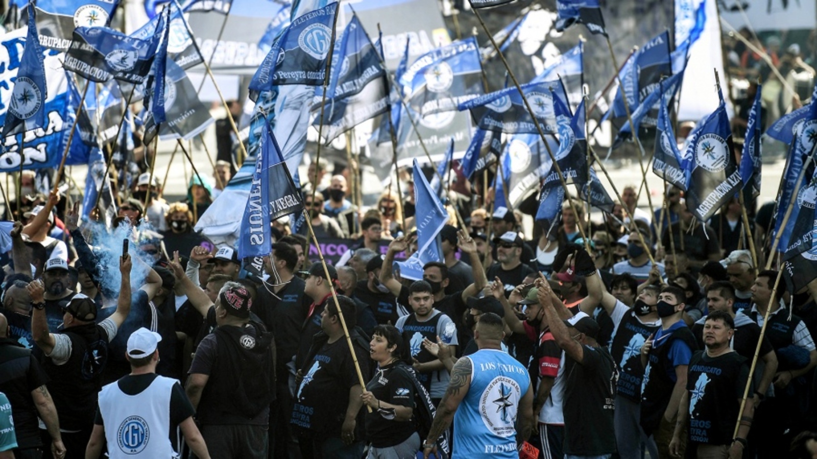 La CGT, la CTA y distintas organizaciones sociales marcharán este miércoles desde el Obelisco y otros puntos del centro porteño al Congreso (Télam/Archivo).