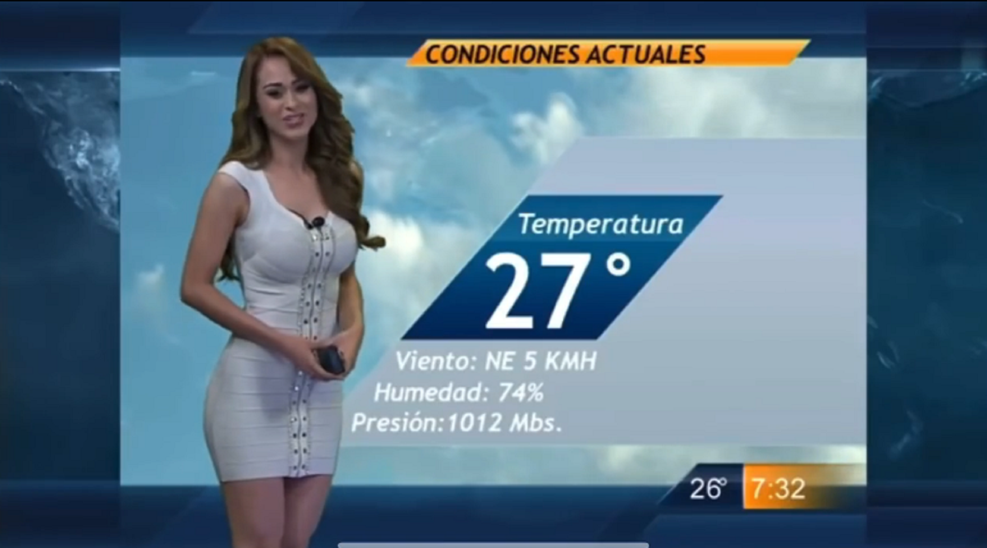 La chica del clima más sexy del mundo. 