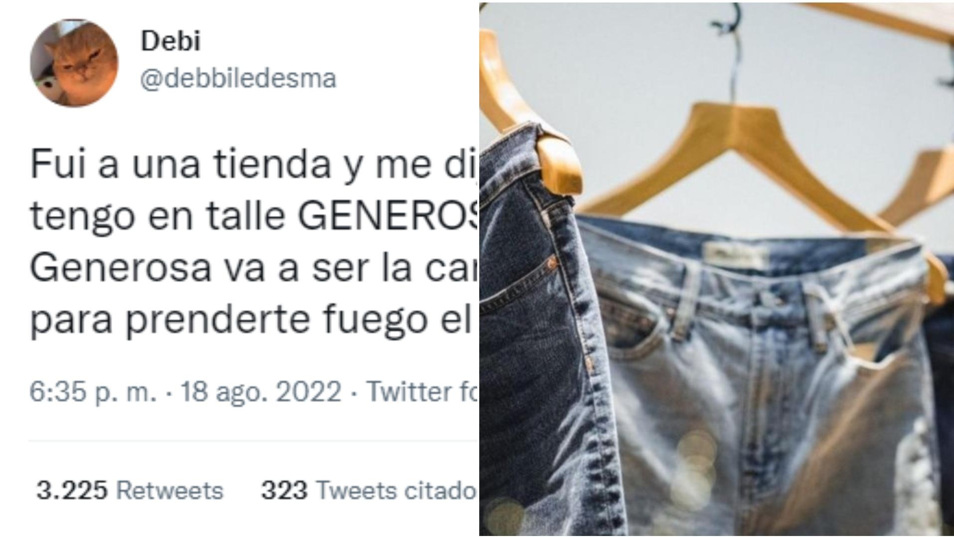 Indignante: fue a comprar un pantalón a un local y recibió una respuesta sobre el talle que la enfureció