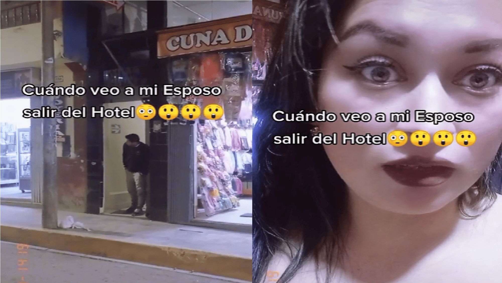 Una mujer se hizo viral en TikTok por filmar a su esposo saliendo de un hotel.