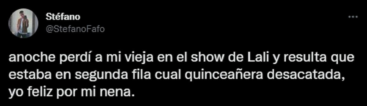 El tuit que se hizo viral por la anécdota en el show de Lali.