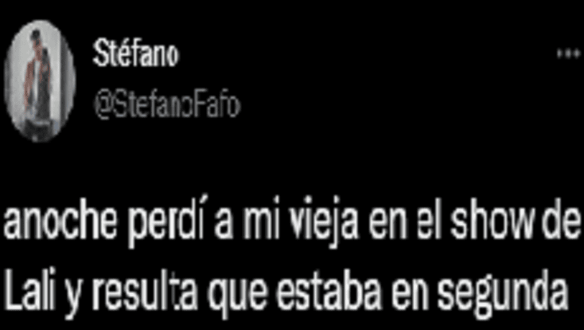 Un joven cordobés perdió a su mamá en pleno show de Lali y la anécdota se viralizó en Twitter.