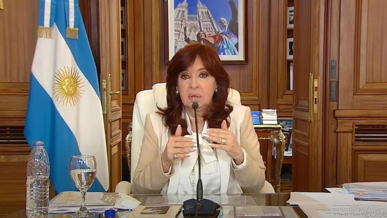 Cristina Kirchner, el día en que habló sobre la causa desde su canal de YouTube.