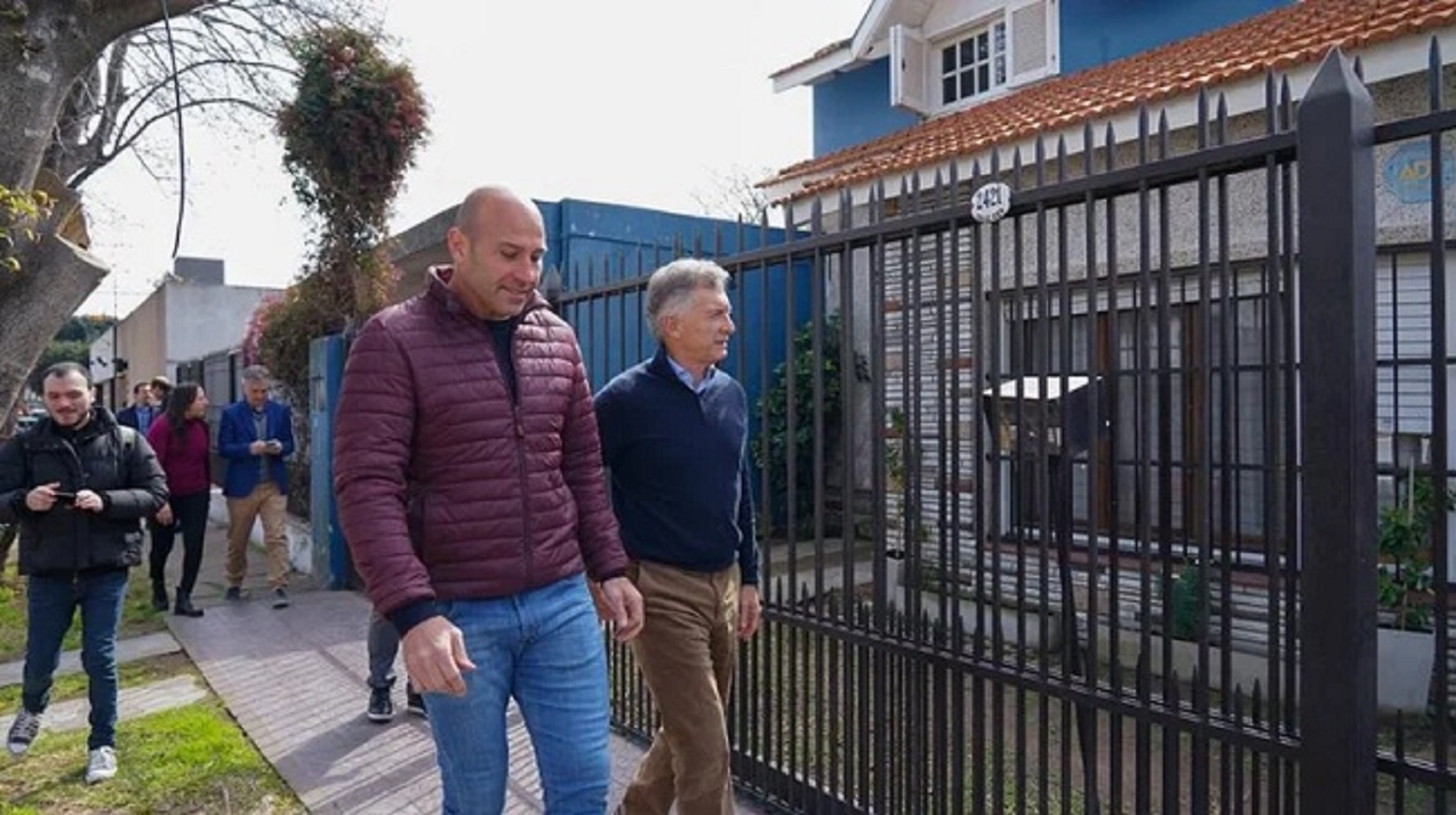 Mauricio Macri se mostró en Don Bosco con Martiniano Molina 