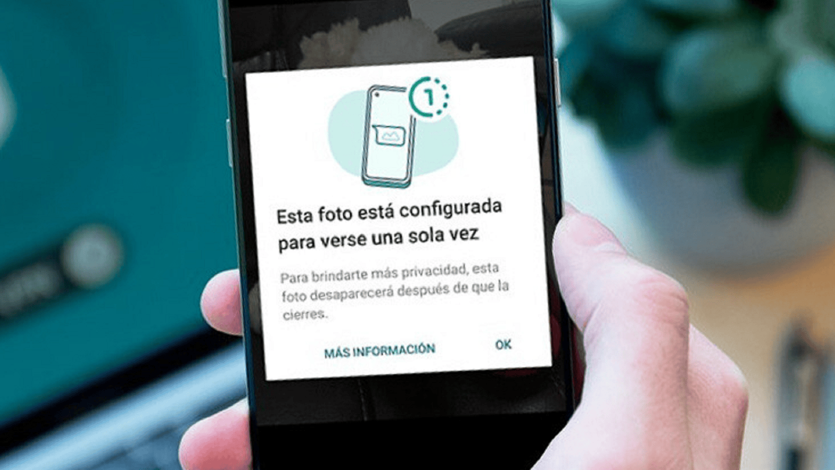 WhatsApp suma una nueva opción de privacidad para las fotos que se pueden ver una sola vez.