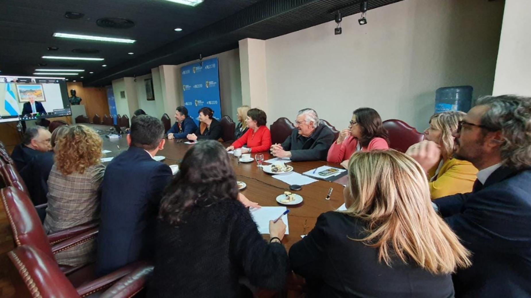 Parte de los integrantes del Consejo Nacional se hicieron presentes y otros se contactaron por vía remota.