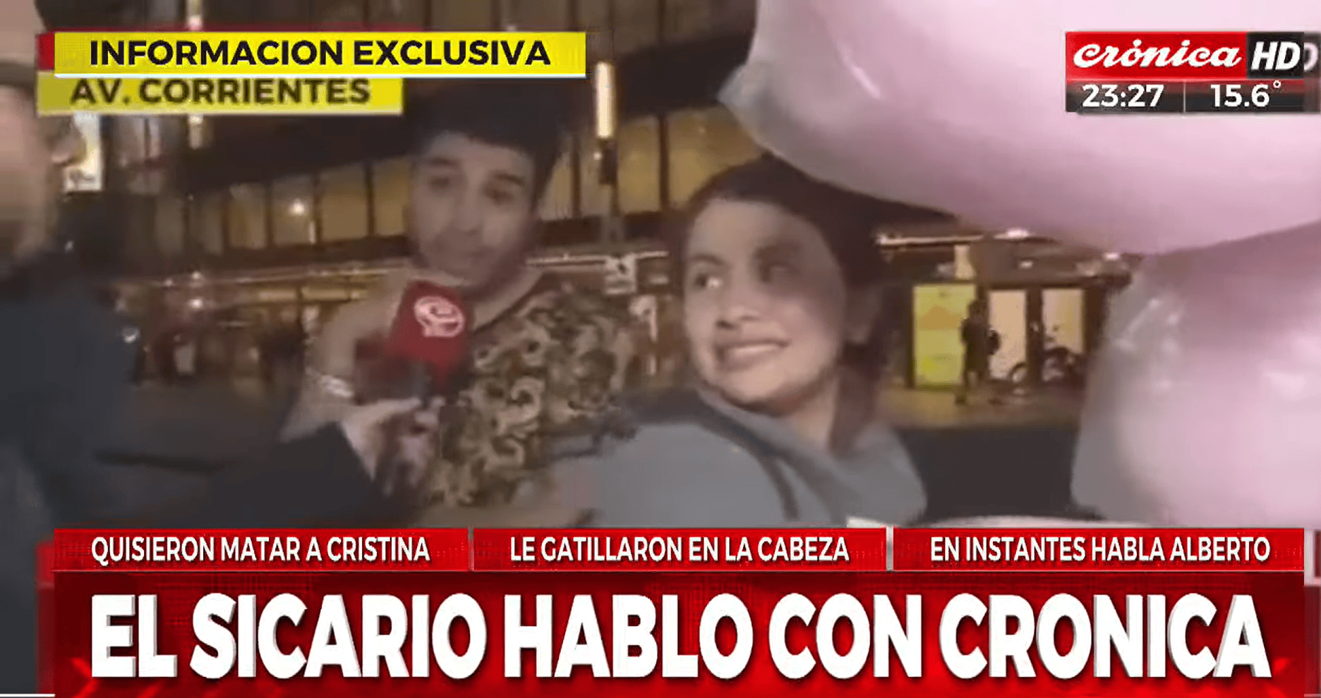 Crónica habló con el hombre que quiso matar a Cristina Kirchner.