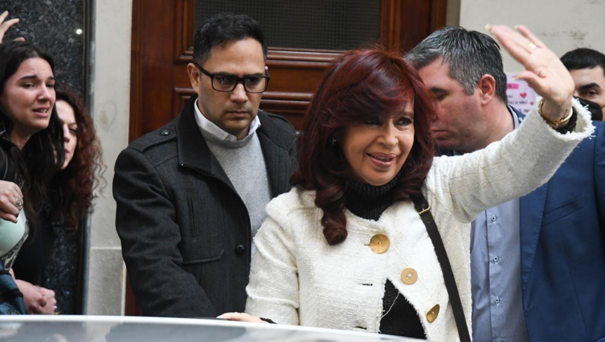 Cristina Kirchner prestó declaración testimonial en su departamento del barrio porteño de Recoleta (Archivo/Télam).