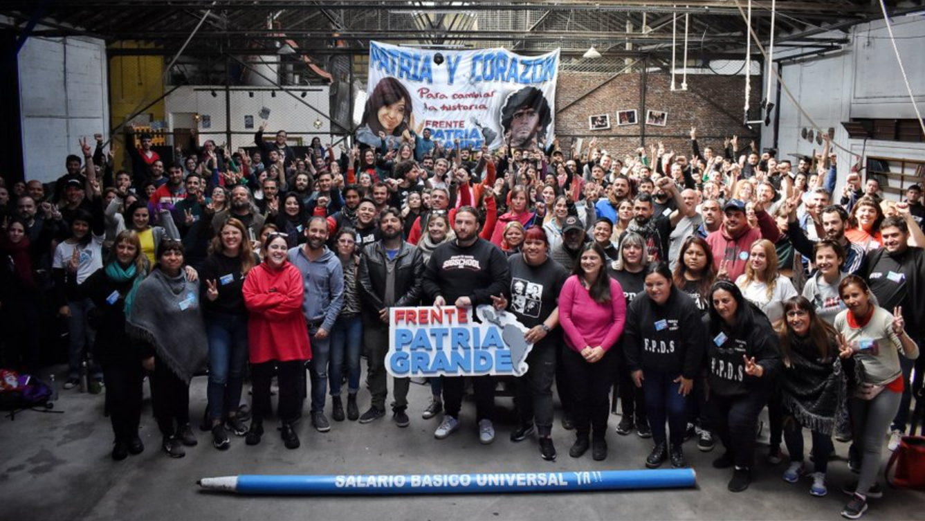 Asamblea del Frente Patria Grande (Twitter/@FtePatriaGrande).