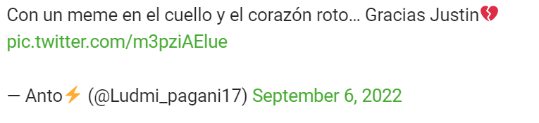 El tweet de Anto Pagani.