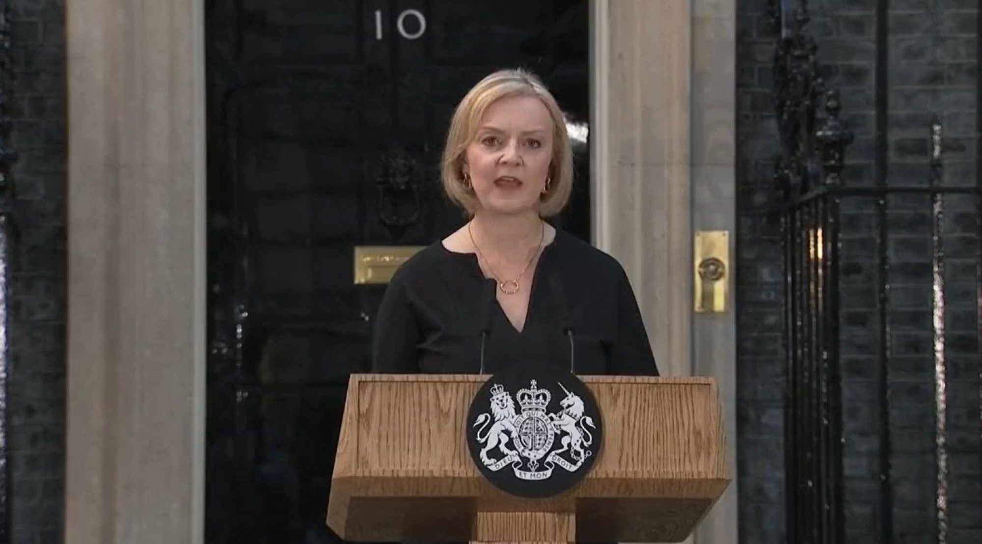 Liz Truss habló tras tras la muerte de la reina Isabel II (Captura de pantalla).