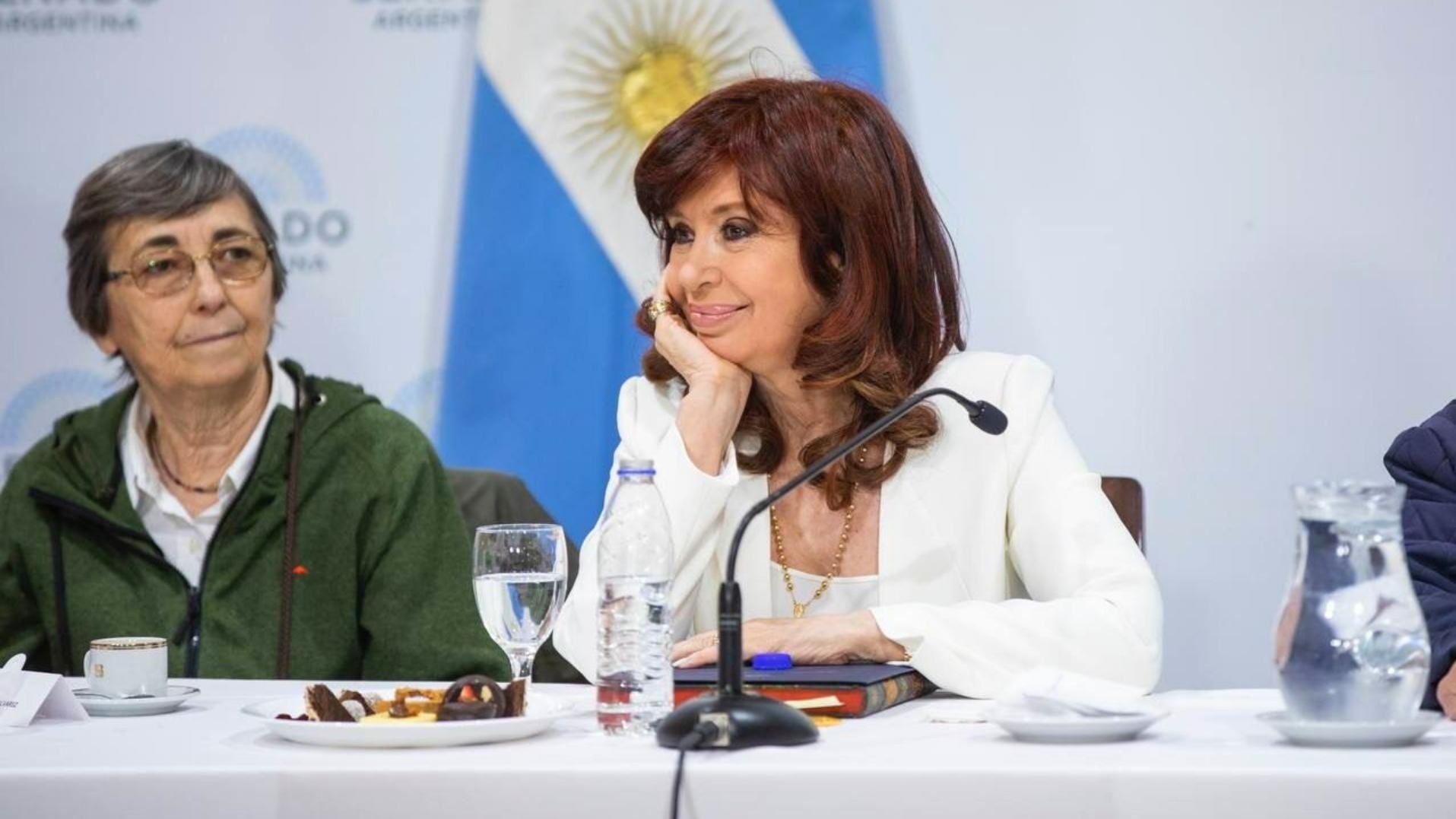 Cristina Kirchner reapareció en el Senado.