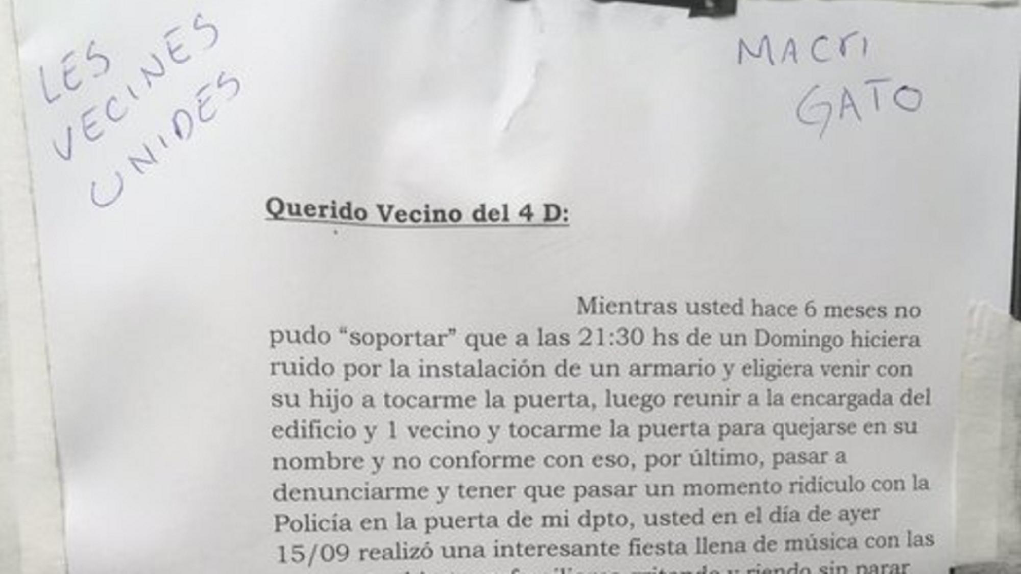 El vecino en cuestión lo había denunciado ante la policía anteriormente.