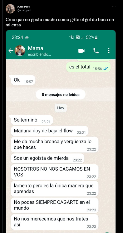 La insólita conversación que se volvió viral.