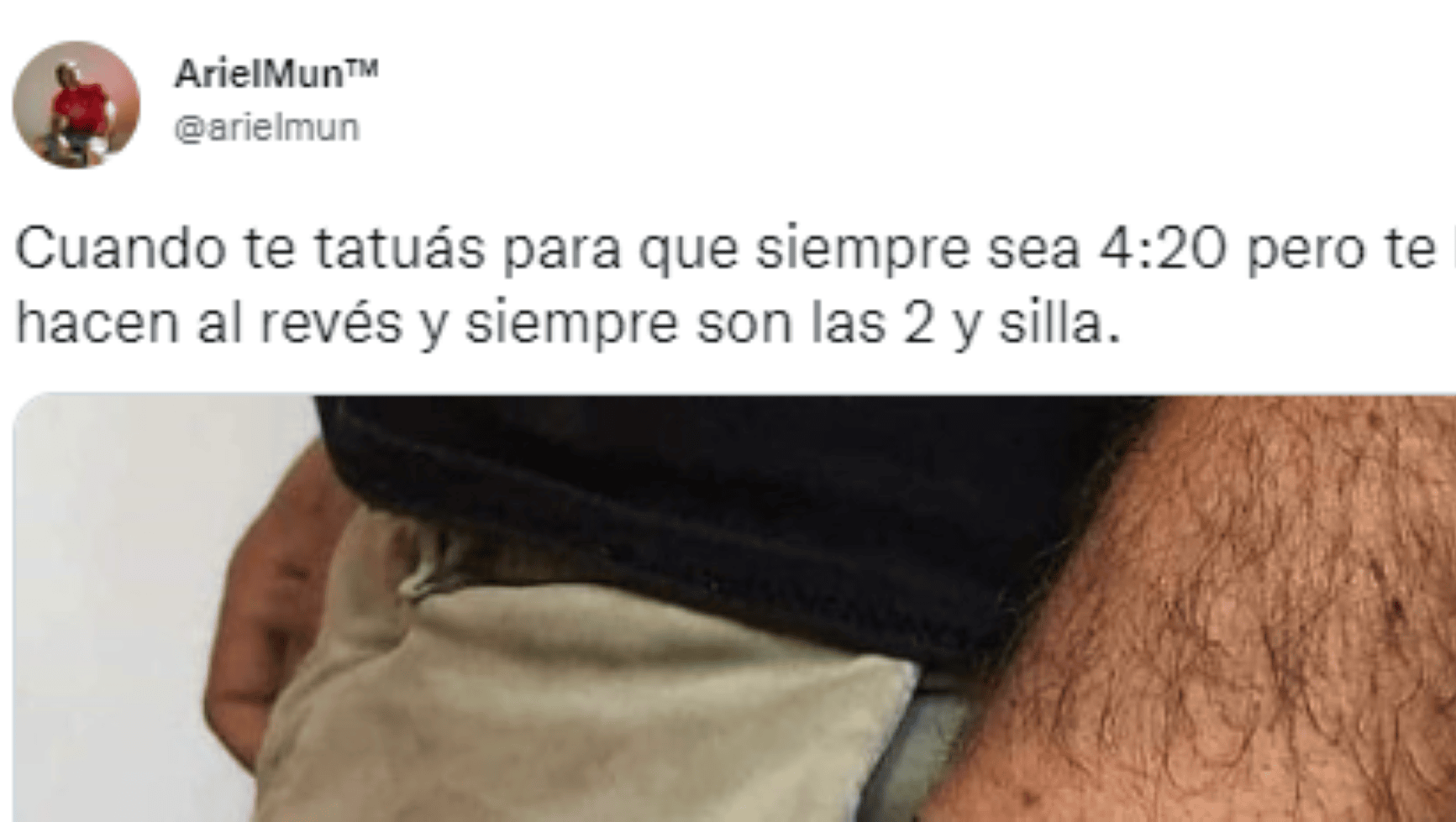 Se hizo un tatuaje para que sean siempre las 